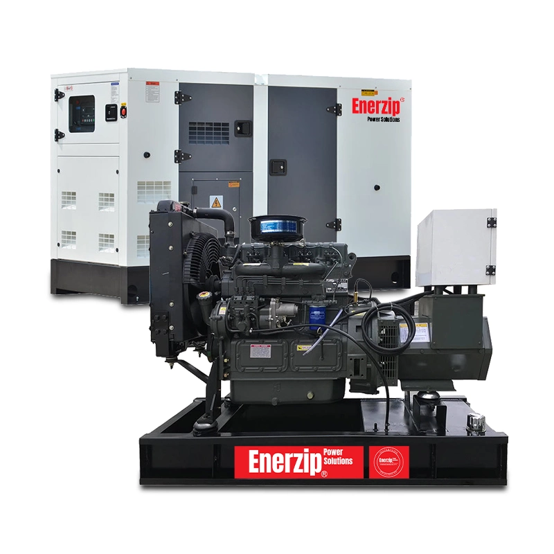 Enerzip E Series – Diesel Generator Sets silent canopy diesel generator, low noise standby genset for outdoor installation and commercial backup power