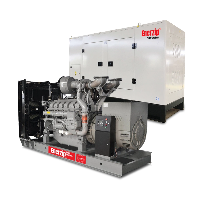 Enerzip P Series – Diesel Generator Sets silent canopy diesel generator, low noise standby genset for outdoor installation and commercial backup power