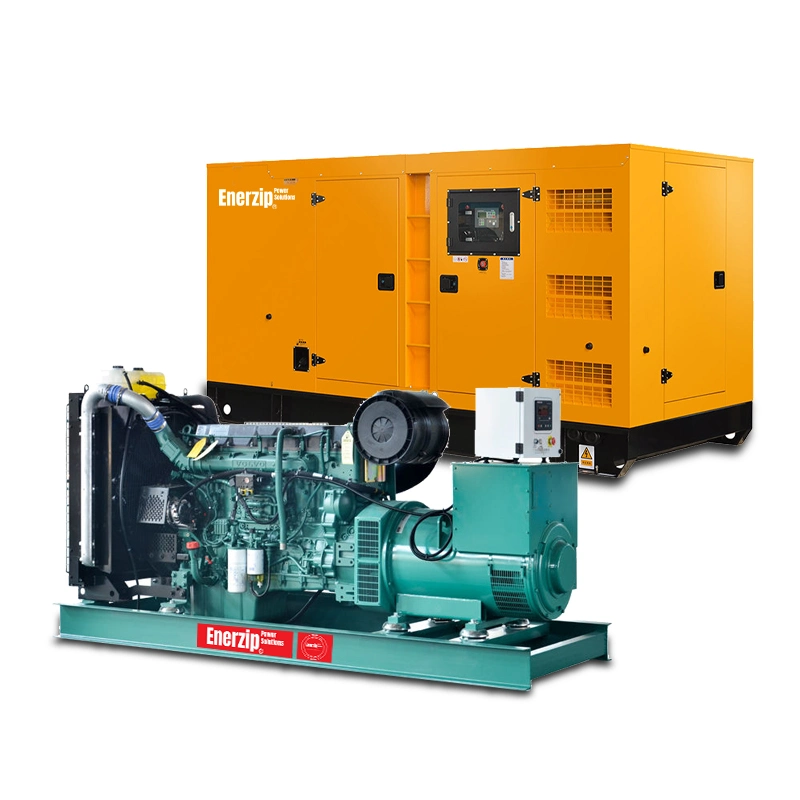 Enerzip V Series – Diesel Generator Sets silent canopy diesel generator, low noise standby genset for outdoor installation and commercial backup power