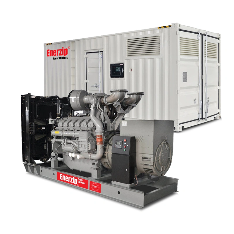 Enerzip P Series – Diesel Generator Sets containerized diesel generator, ISO container power station for remote sites, rental power, and industrial backup
