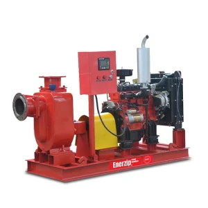 Enerzip® EZ-SP: Rapid Deployment Self Priming Pumps diesel-driven self-priming pump package for emergency drainage, bypass pumping, and flood response