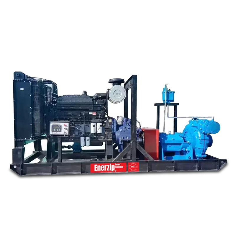 Enerzip® EZ-SL: Heavy-Duty Industrial Slurry Pumps diesel-driven slurry pump package for abrasive high-solids mining tailings, dredging, and industrial slurry transfer