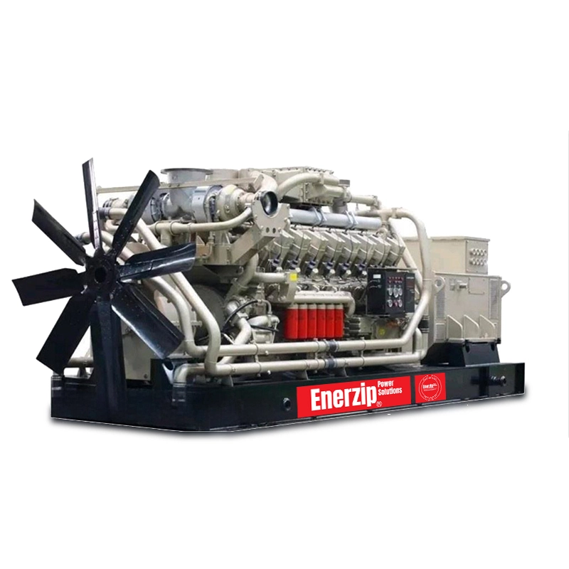 Enerzip® J Series – Natural Gas Generator Sets open frame heavy-duty gas genset for megawatt-class prime power and oilfield applications.