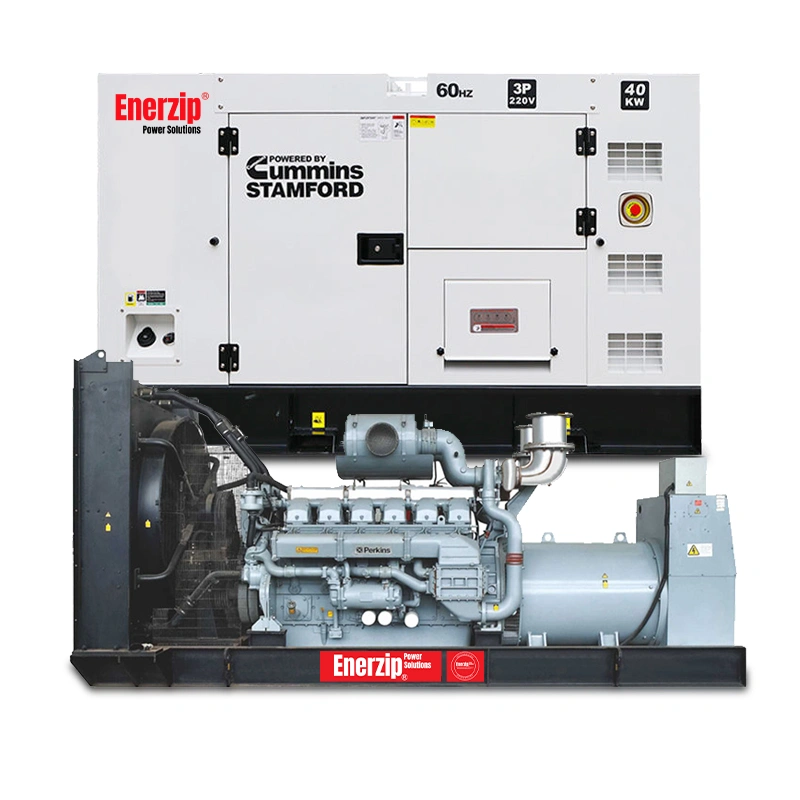Enerzip® P Series – Natural Gas Generator Sets silent canopy type gas generator for low-noise industrial standby and outdoor protection.