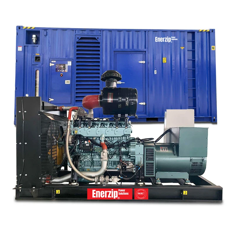 Enerzip® E Series – Biogas Generator Sets container type genset for off-grid and microgrid biogas power with secure outdoor installation.