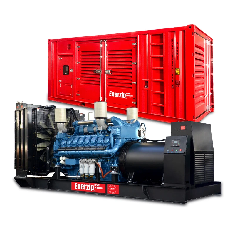 Enerzip® W Series – High Voltage Generators containerized HV power house with MV switchgear section for 3.3–13.8kV deployment