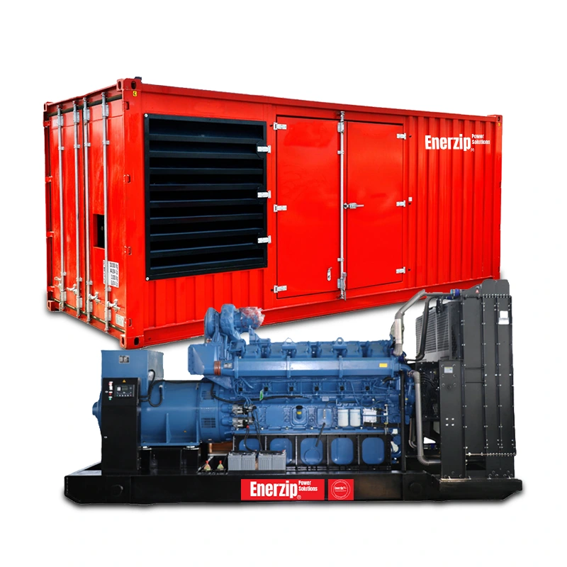 Enerzip® Y Series – High Voltage Generators containerized HV power house with MV switchgear room for 3.3–13.8kV deployment