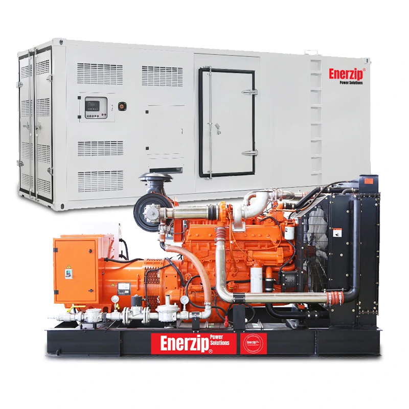 Enerzip® C Series – Biogas Generator Sets container type generator with integrated power house design for grid-parallel and multi-unit biogas plants.