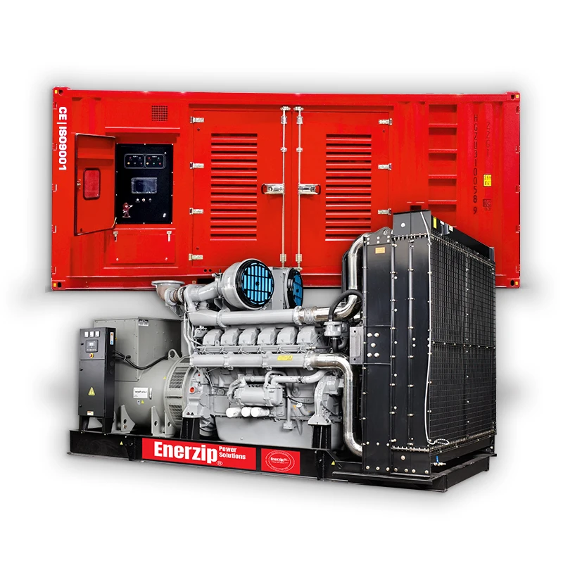 Enerzip Diesel Generator Sets Series industrial standby diesel generators with silent canopy & container options