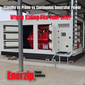 Standby vs Prime vs Continuous Generator Power: Which Rating Fits Your Site?